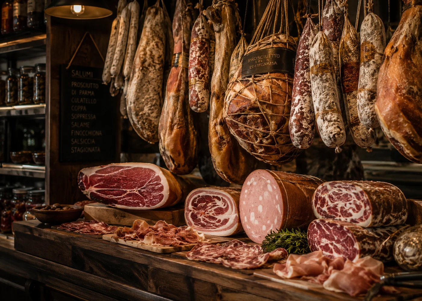 Spazio predisposto per una seconda fotografia dei salumi